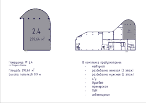 Планировка помещения № 2.4